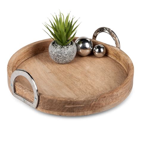 Tablett Rund Mango Holz Formano Geschenke Korber