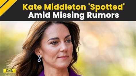 Princess Of Wales Kate Middleton Spotted Amid Missing Rumors Post Her Abdominal Surgery Youtube