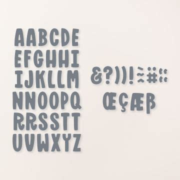 Stanzformen Mini Alphabet Von Stampin Up