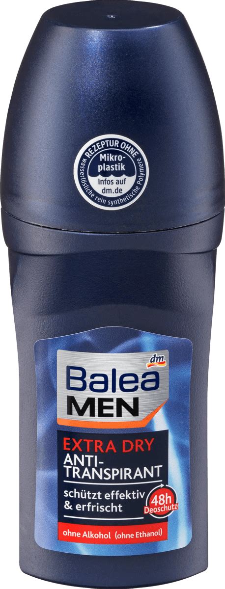 Balea MEN Antitranspirant Deo Roll On Extra Dry 50 Ml Dauerhaft