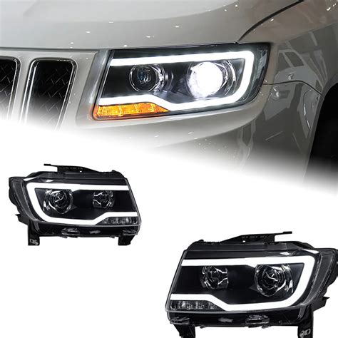 Akd Car Styling Head Lamp For Jeep Compass Headlight Grand