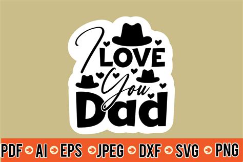 I Love You Dad Svg Graphic By Dreams Store · Creative Fabrica