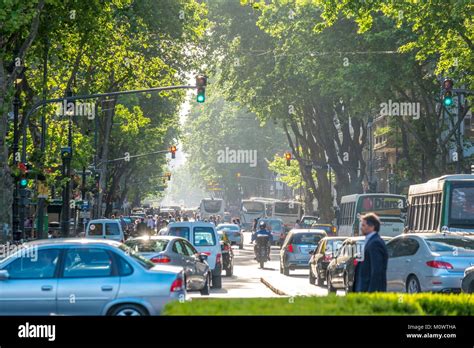Argentinabuenos Aires Provincebuenos Airesavenida De Mayo Stock