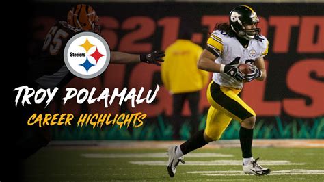 Career Highlights: Troy Polamalu | Pittsburgh Steelers - YouTube