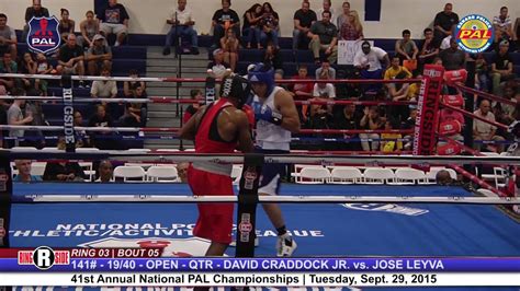 41st Nat Pal Boxing Tournament David Craddock Jr Vs Jose Leyva