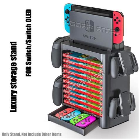 Stand De Luxe Tour De Rangement Pour Console Nintendo Switch Oled Lite