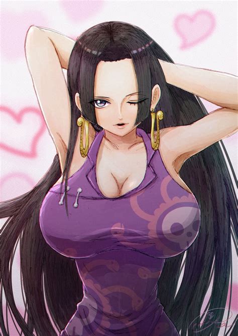 Rule 34 Artist Request Big Breasts Boa Hancock Female Female Only Long Hair One Piece Solo