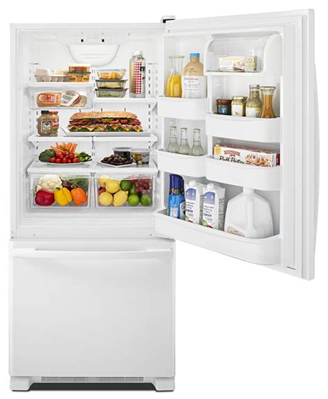 Amana ABB1924BRW 30 18 5 Cu Ft Bottom Freezer Refrigerator AB