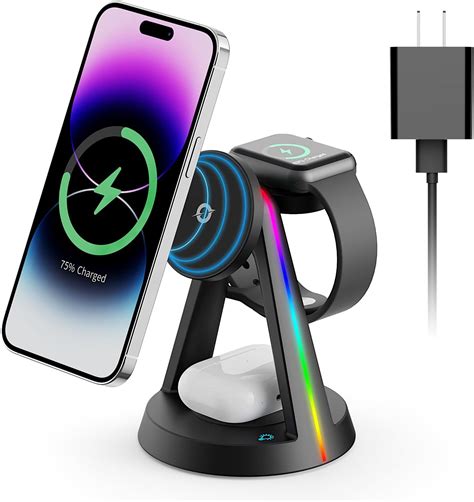 Qi2 3 In 1 Wireless Charger For Iphone，30w Supper Fast Wireless Charging Station For