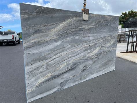 Platinus Silver Quartzite Polished 2cm Thick Slab