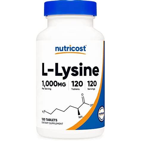 Nutricost L Lysine Mg Tablets Gluten Free