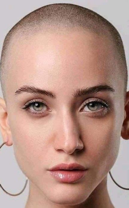 Pin By Rob Caldar On Bald Buzzed But Beautiful Bald Women Super Short Hair Stunning Women