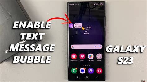 How To Enable Text Message Notification Bubbles On Samsung Galaxy S23