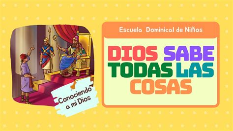 Dios sabe todas las cosas Escuela dominical de niños YouTube