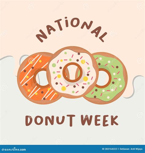 Vector Graphic Of National Doughnut Week Good For National Doughnut