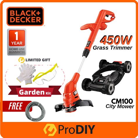 Black Decker Gl Grass Trimmer Mesin Rumput C W City Mower Foc