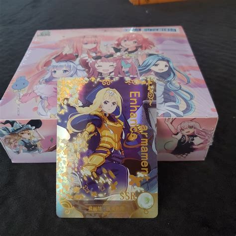 Anime Waifu Holo Trading Card Game Tcg Collection Booster Box Ebay