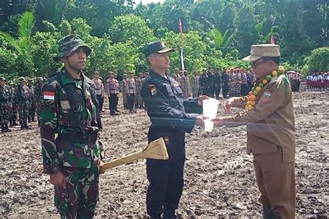 Tmmd Kodim Jayapura Di Kampung Suskun Keerom Perbatasan Ri Png