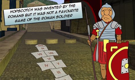 Roman Numerals Games - The Romans Invented Hopscotch - Have a Play