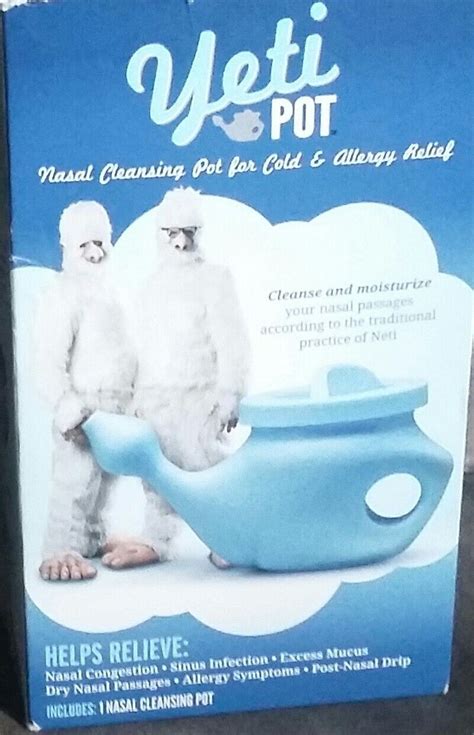 Yeti Pot Nasal Cleansing Pot Great For Cold And Allergy Relief