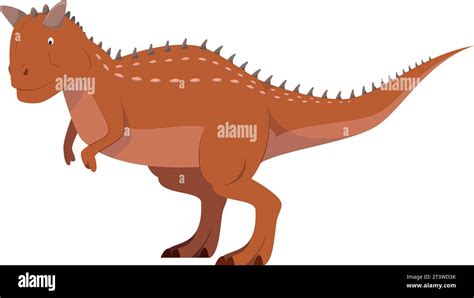 Carnotaurus Vector Illustration Isolated In White Background Stock Porn Sex Picture