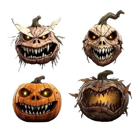 Set Pumpkins For Halloween With Horror Movie Characters Halloween