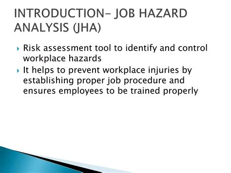 Job Hazard Analysis Ppt