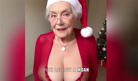 Porn GRANNY Story Christmas Enjoyment With Lascivious Step Grandmother Video