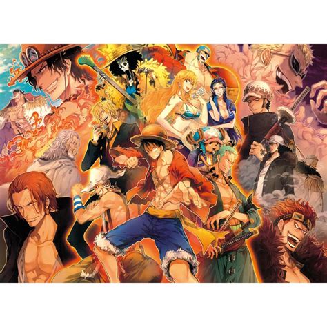 Quebra Cabe A One Piece Manga Anime Fluorescente Pe As Em