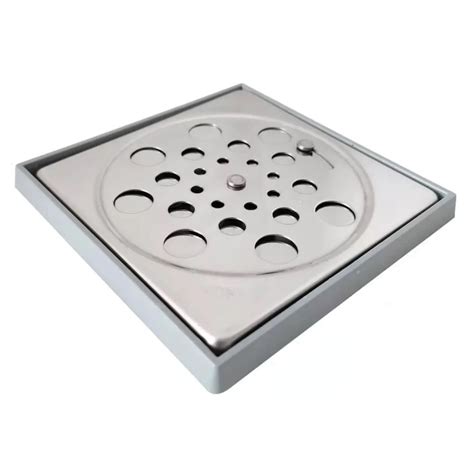 Grelha Quadrada 15x15 Aço Inox Fecho Moldura Jackwal Tua