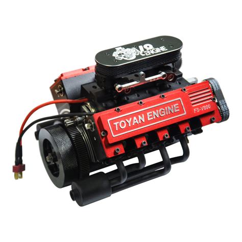 TOYAN FS-V800 28CC V-SHAPED 8 CYLINDER FOUR-STROKE WATER-COOLED MODEL ...