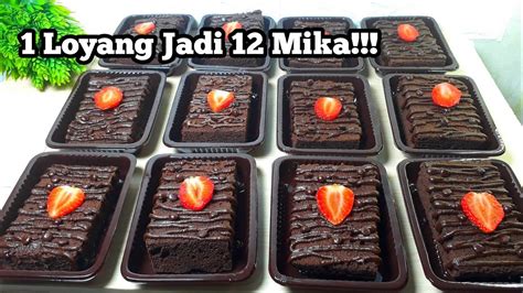 UNTUNG BANYAK 1 LOYANG JADI 12 MIKA Resep Brownies Lembut Anti Gagal