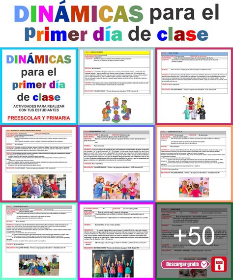 Dinamicas Y Actividades Para El Primer Dia De Clases Parte Nbkomputer