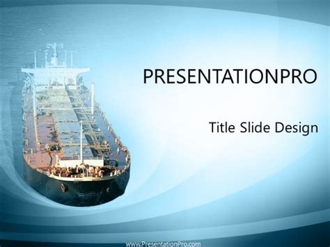 Cargo Ship Powerpoint Template Background In Environmental Powerpoint