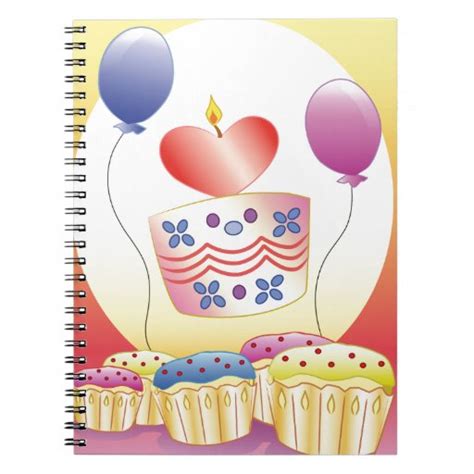 Happy Birthday Spiral Notebook Zazzle