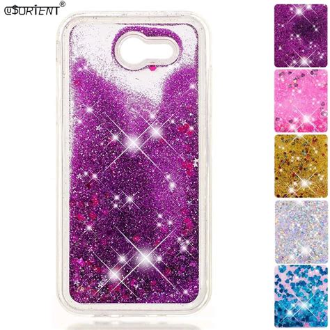 For Samsung Galaxy J3 Emerge J3 Prime 2017 Bling Glitter Dynamic Liquid