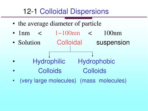 PPT Chapter Twelve Colloidal System And Surface Phenomena PowerPoint