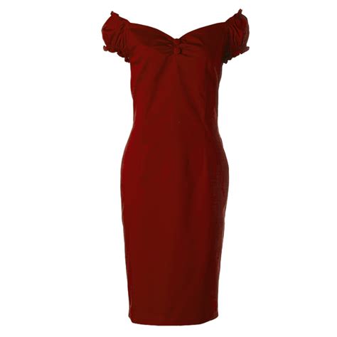 Sexy Wine Red Peasant Ruffle Off Shoulder Midi Dress N11937