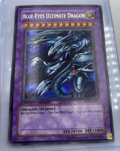 Yugioh Blue Eyes Ultimate Dragon JMP EN005 Ultra Rare Limited Edition