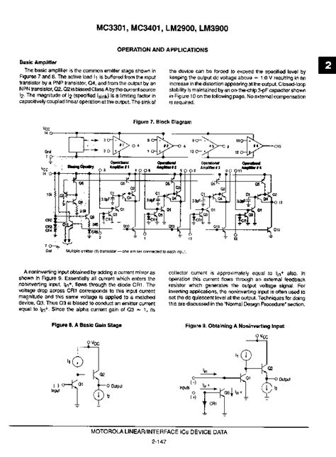 Lm Datasheet Pages Motorola Quad Single Supply Operational