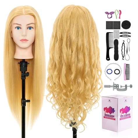 Amazon Inch Mannequin Head With Human Hair Real Hair