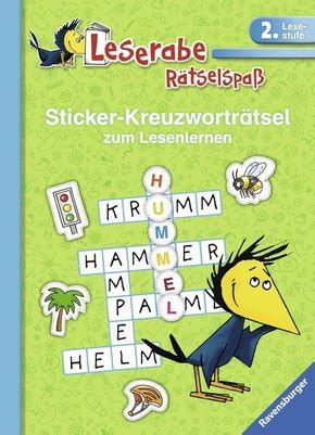 Leserabe Lesestufe R Tselspa Sticker Kreuzwortr Tsel Zum