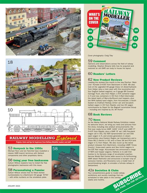 Railway Modeller Magazine - January 2023 Back Issue