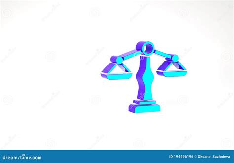 Chelles Turquoise D Ic Ne De Justice Isol E Sur Le Fond Blanc Symbole