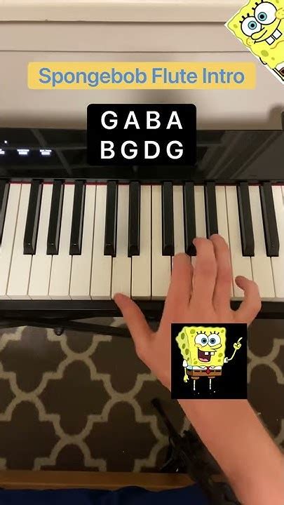 How To Play Spongebob Squarepants Flute Intro On Piano In 16 Seconds