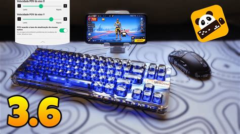 NOVO PANDA MOUSE PRO 3 6 MOBILADOR FREE FIRE Teclado E Mouse No