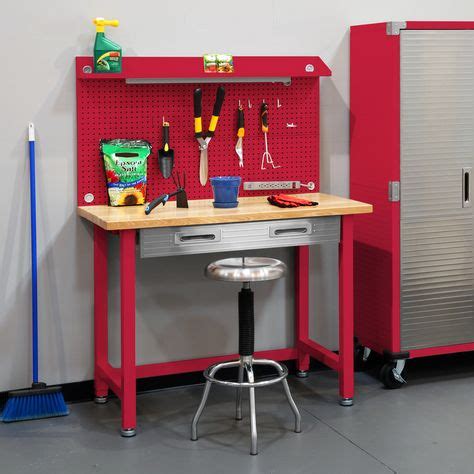 UltraHD Lighted Workcenter Red Workbench Designs Steel Workbench