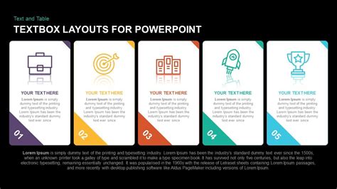 Textbox layouts for PowerPoint and Keynote - Slidebazaar