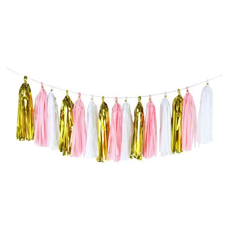 3packs15pcs 1235cm Tissue Paper Tassels Banners Hanging Garland Birthday Wedding Christmas