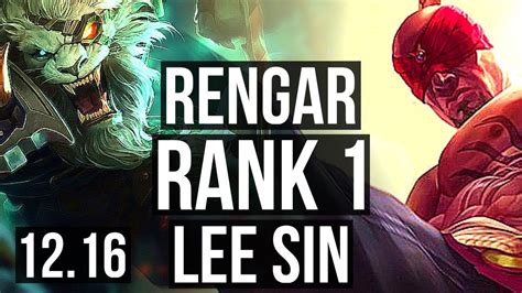 Rengar Vs Lee Sin Jng Rank Rank Rengar Winrate Solo